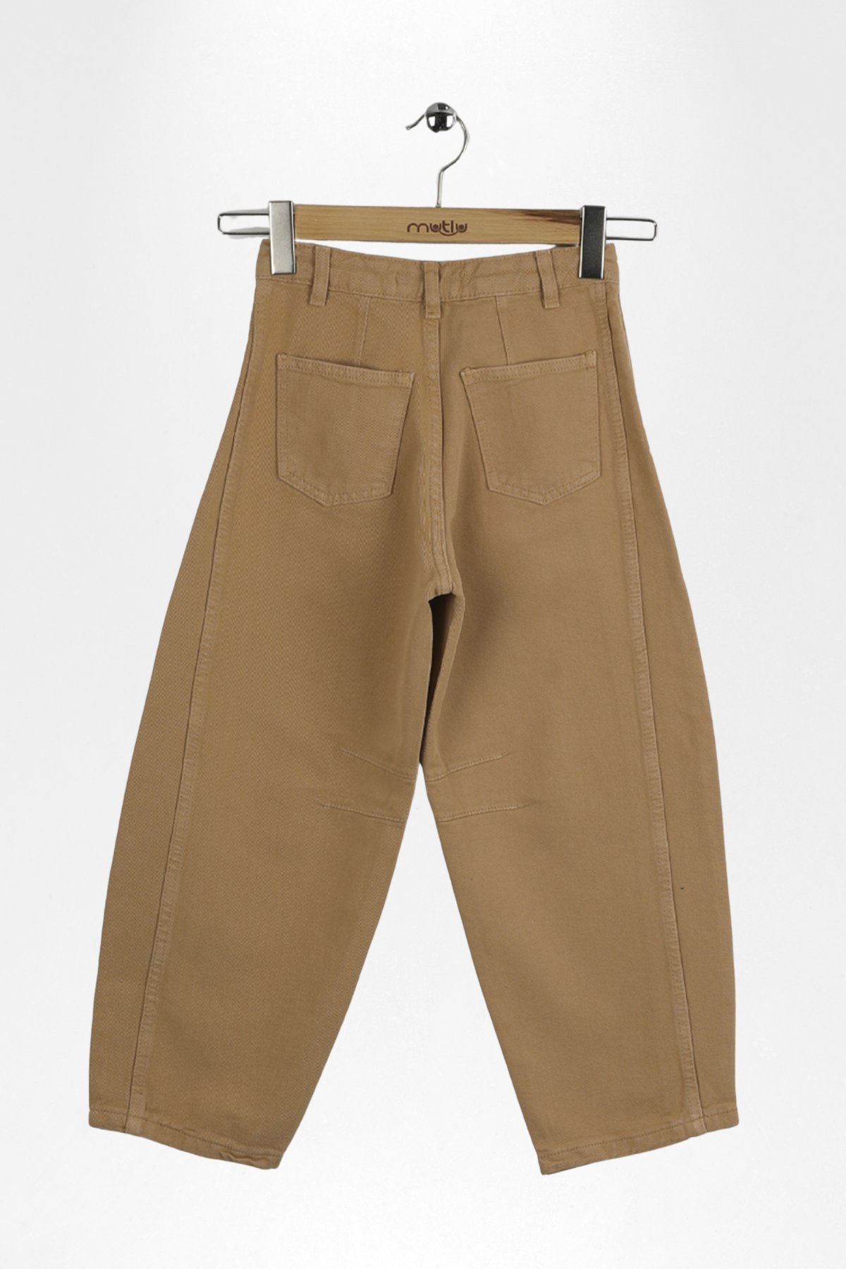 PENSLİ KIZ GABARDİN BAGGY PANTOLON