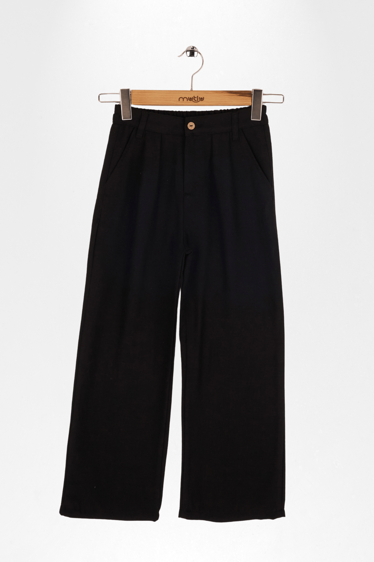 PİLELİ BOL PAÇA KIZ PANTOLON