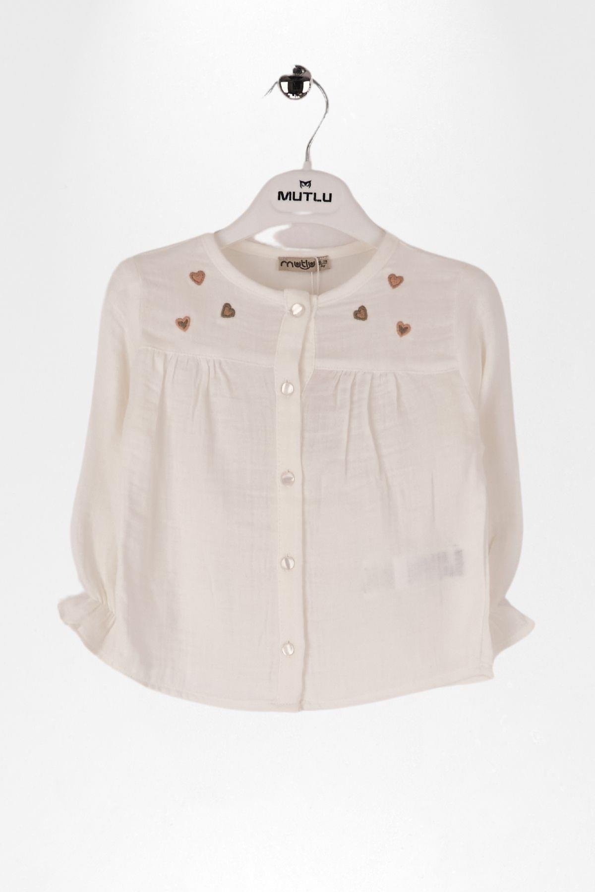 ROBA NAKIŞLI KIZ MÜSLİN GÖMLEK