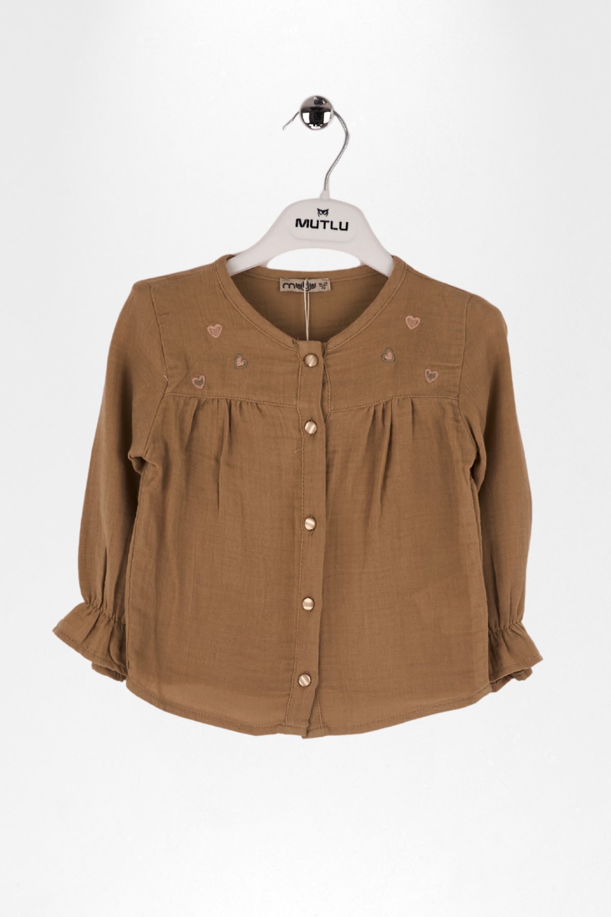 ROBA NAKIŞLI KIZ MÜSLİN GÖMLEK