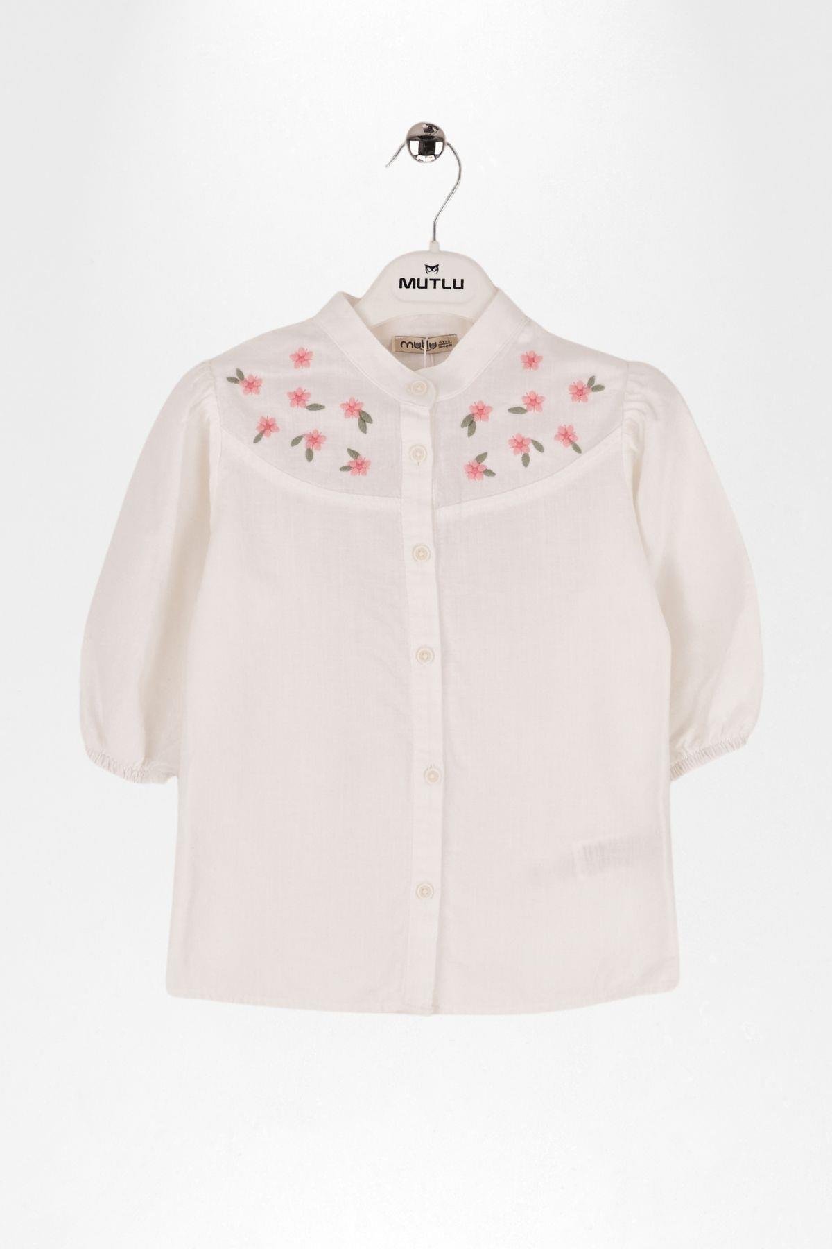 ROBADAN NAKIŞLI KIZ GÖMLEK