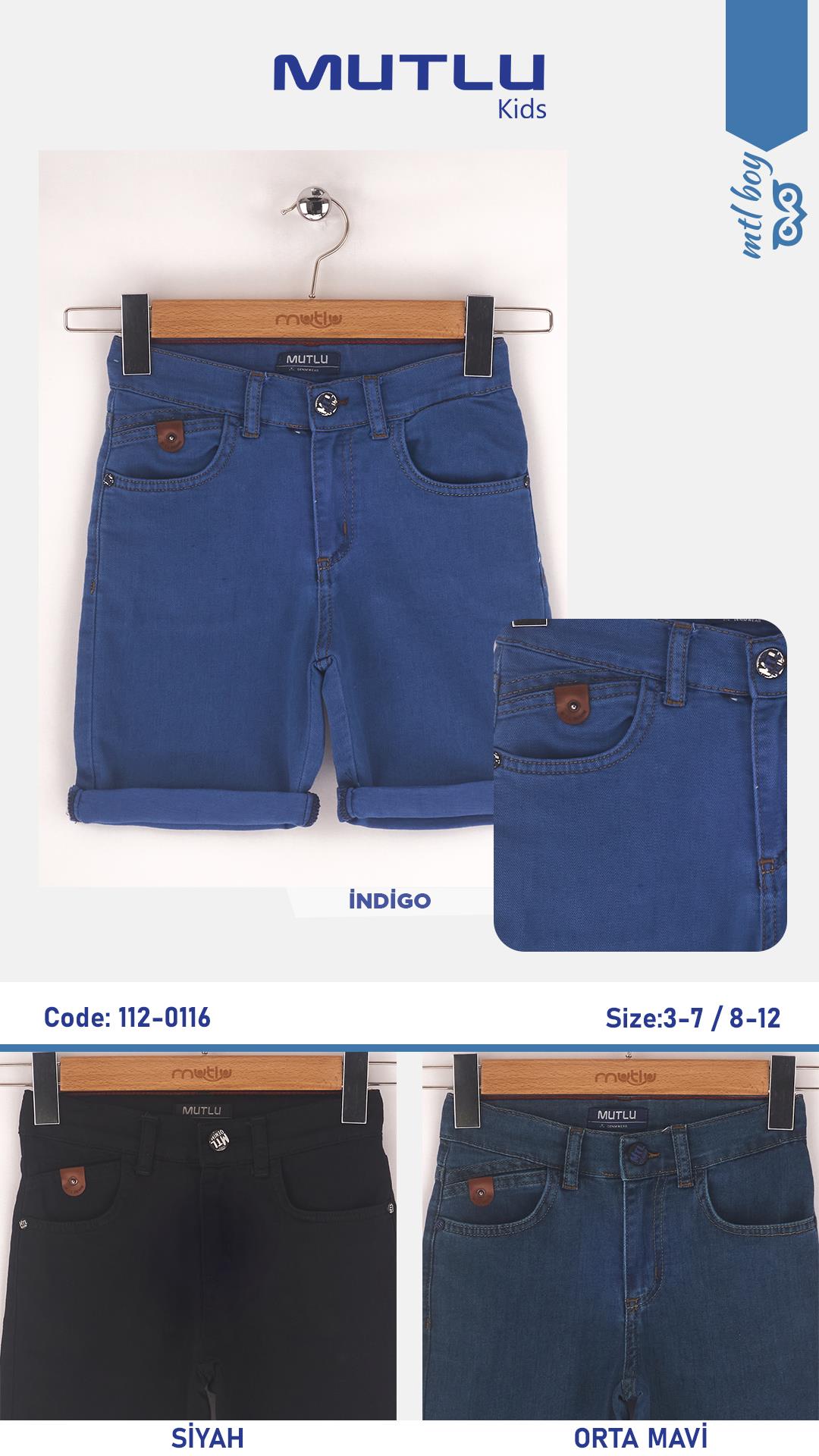 SAAT CEP DERİ AKSESUARLI ERKEK KOT KAPRİ