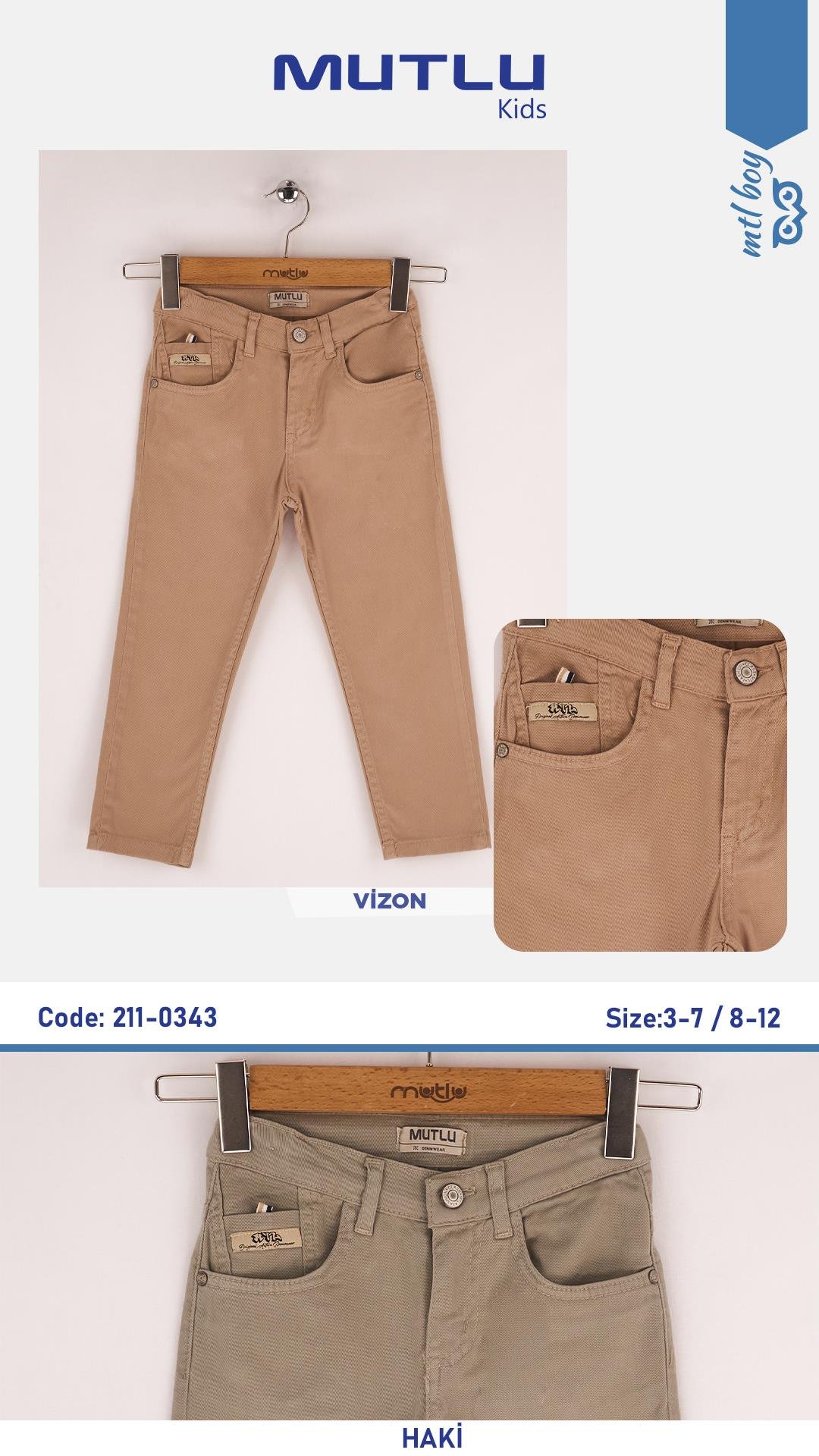 SAAT CEP DOKUMA ETİKETLİ ERKEK PANTOLON