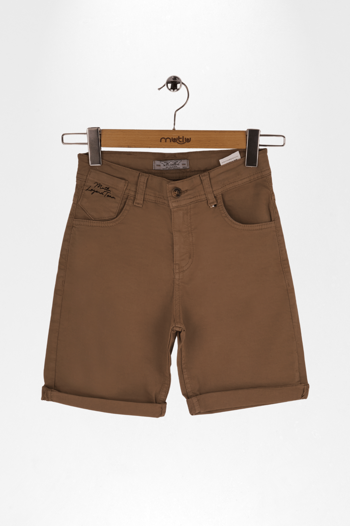 SAAT CEP NAKIŞLI ERKEK BERMUDA