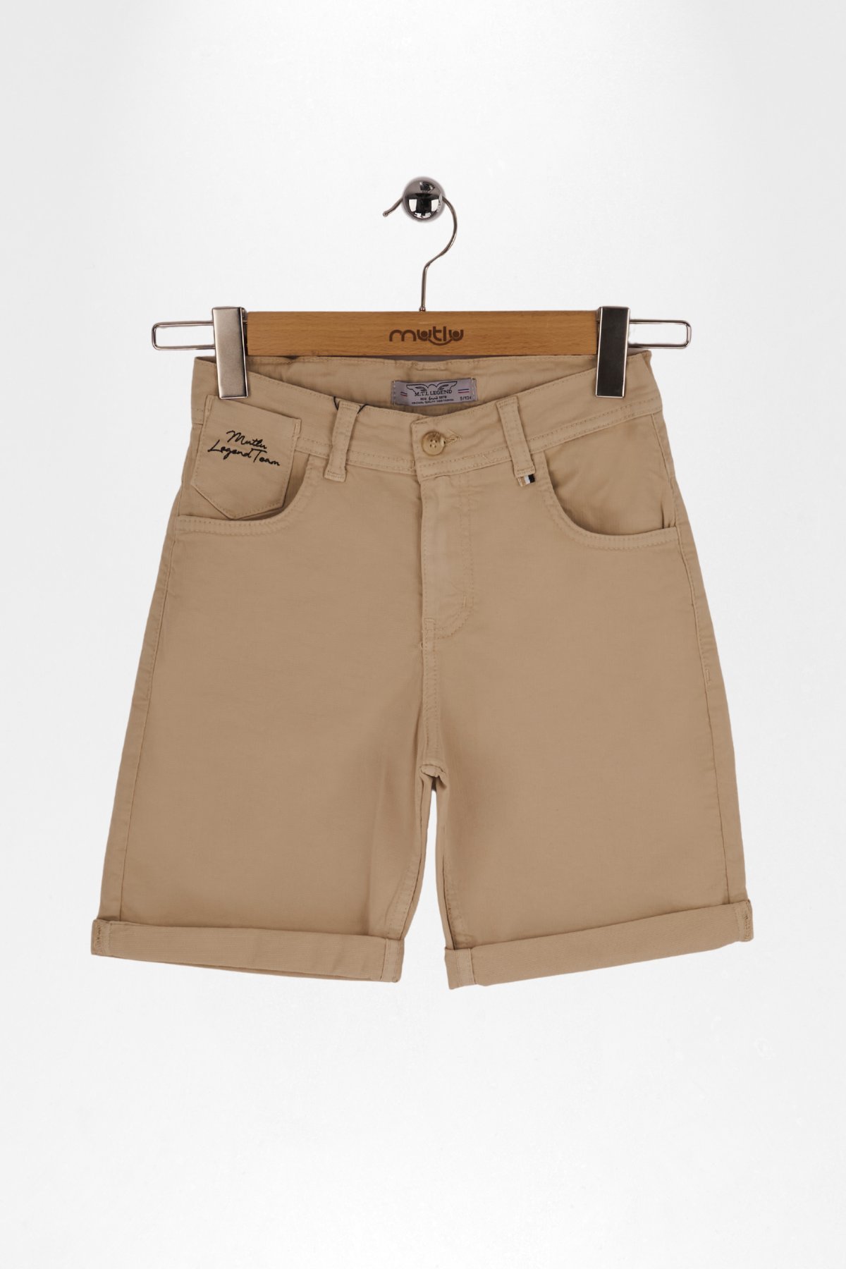 SAAT CEP NAKIŞLI ERKEK BERMUDA