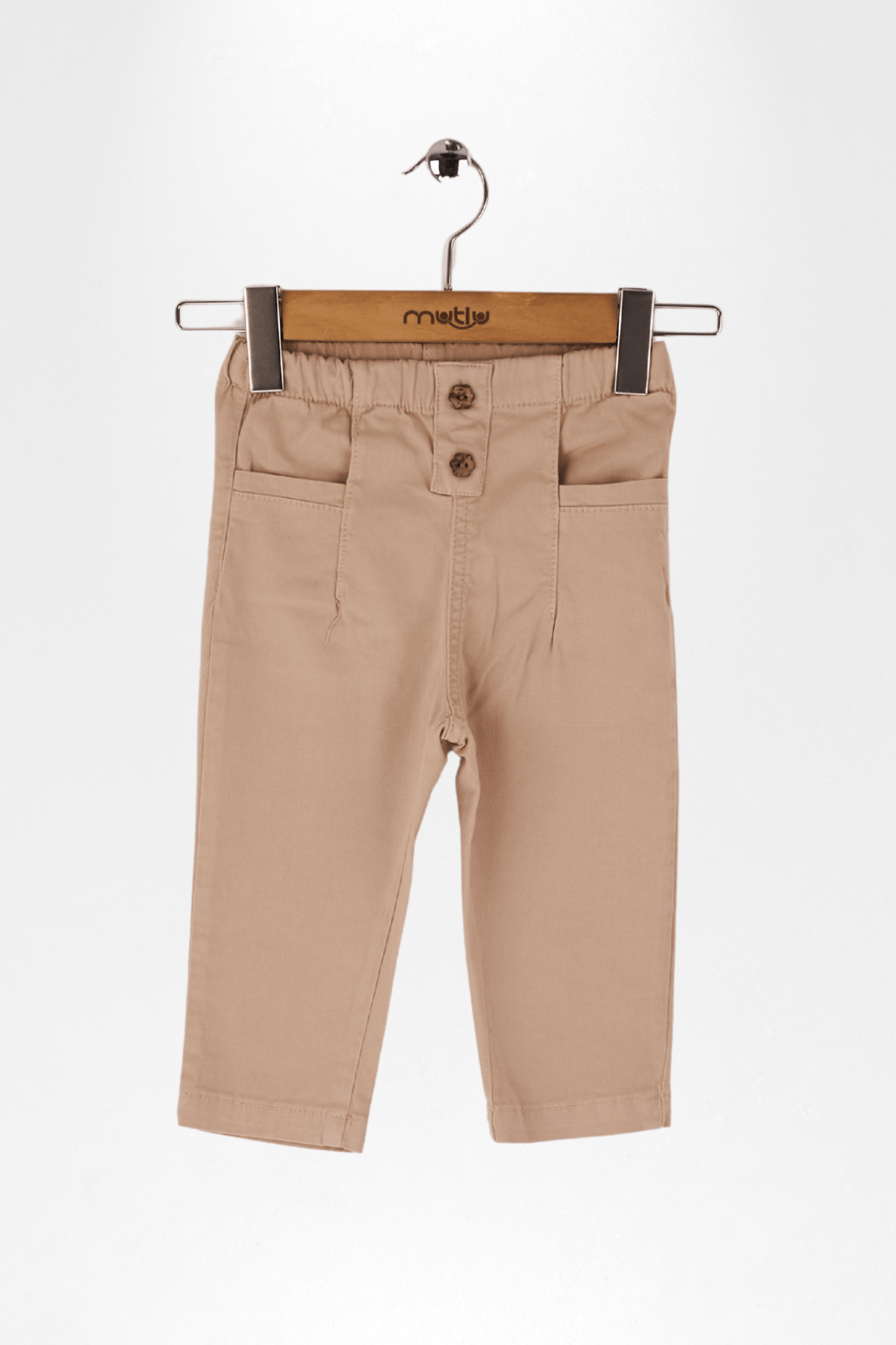 SÜS PATLI KIZ GABARDİN PANTOLON