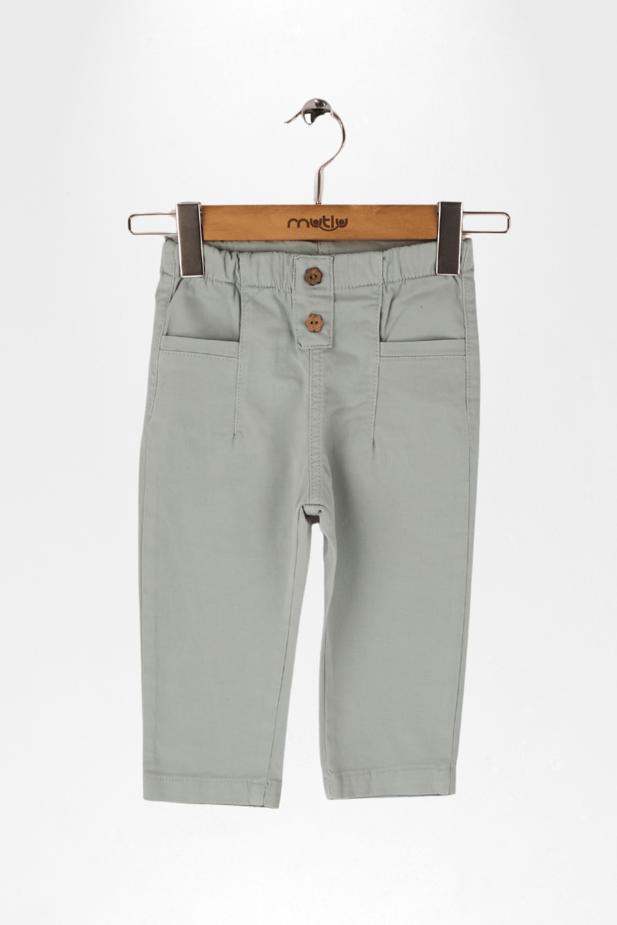 SÜS PATLI KIZ GABARDİN PANTOLON