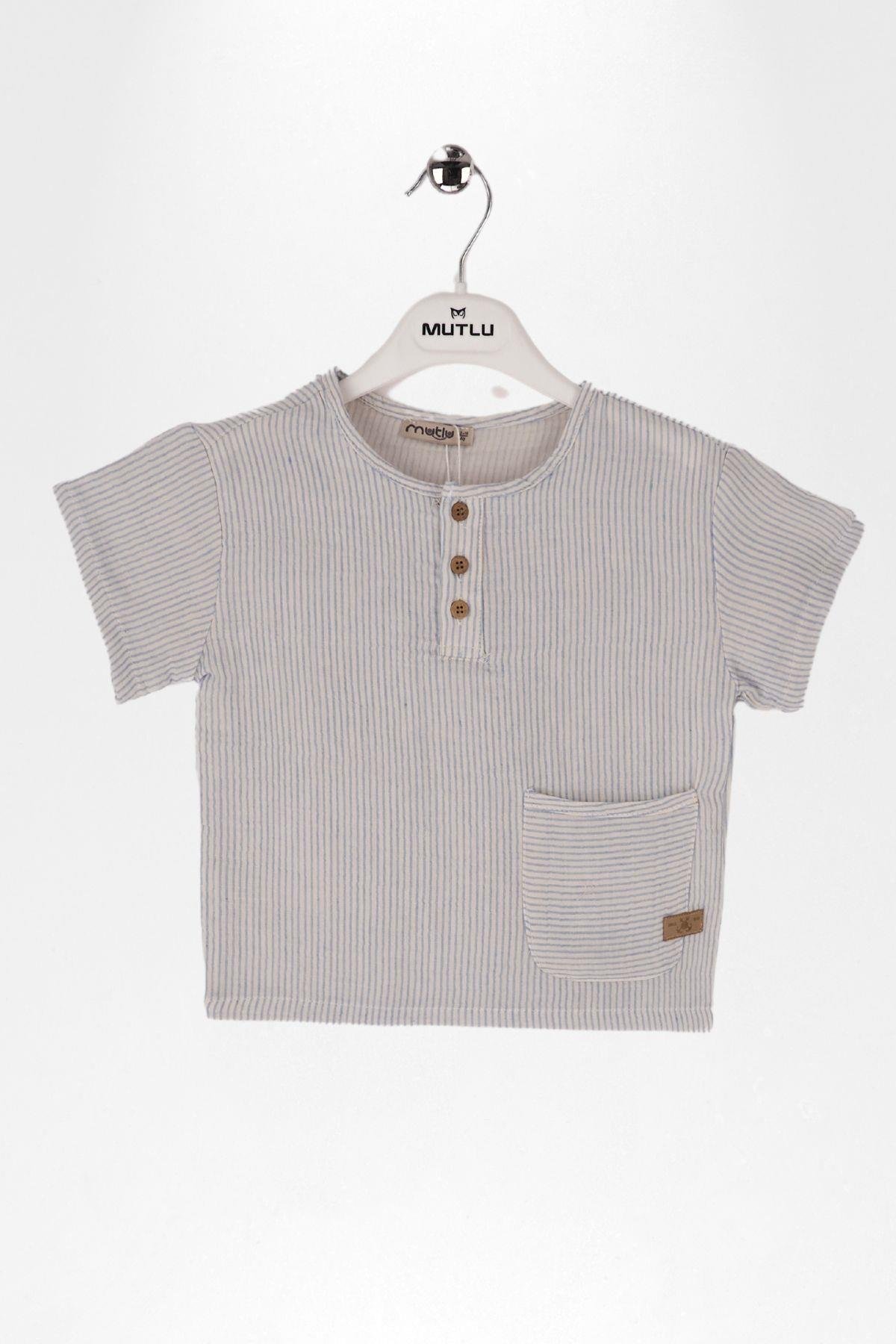 TEK CEPLİ ERKEK MÜSLİN GÖMLEK