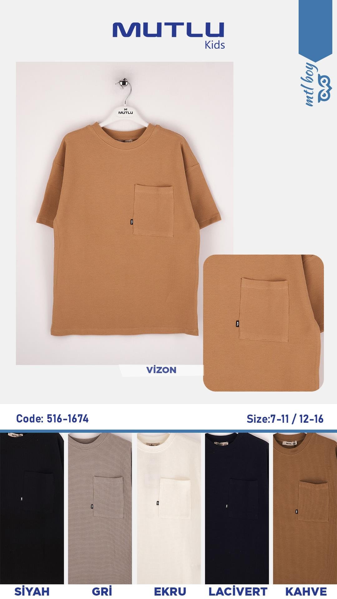 TEK CEPLİ ERKEK OVERSİZE TSHIRT