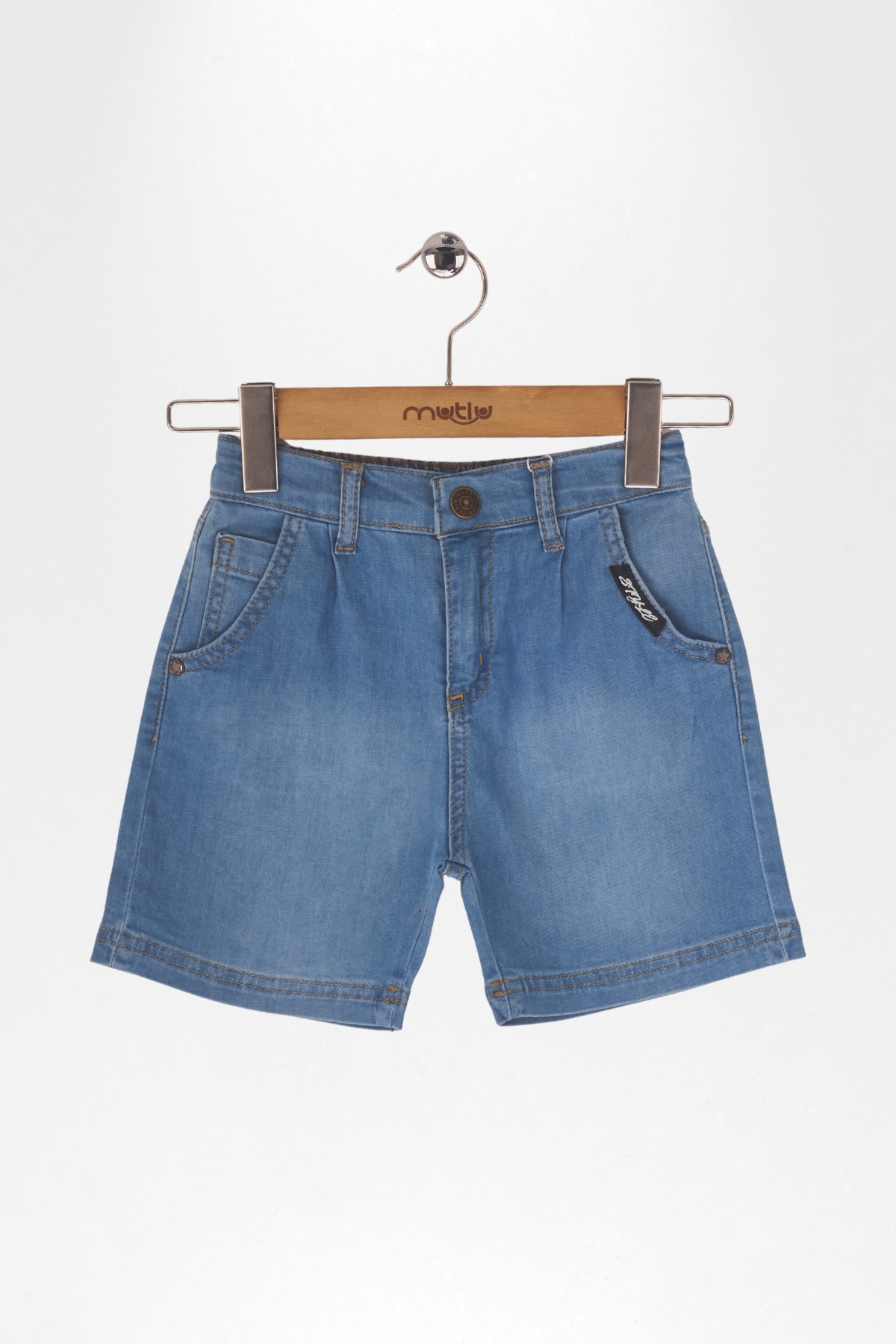 TEK PİLELİ ERKEK KOT ŞORT