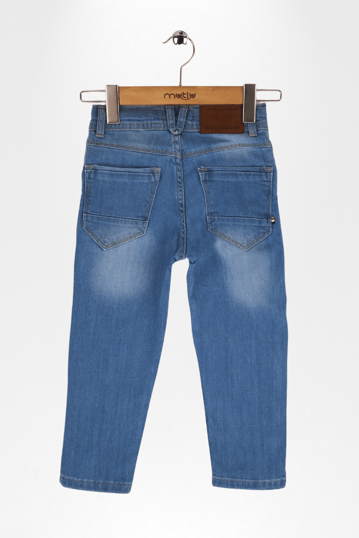 ÜÇGEN ETİKETLİ ERKEK KOT PANTOLON