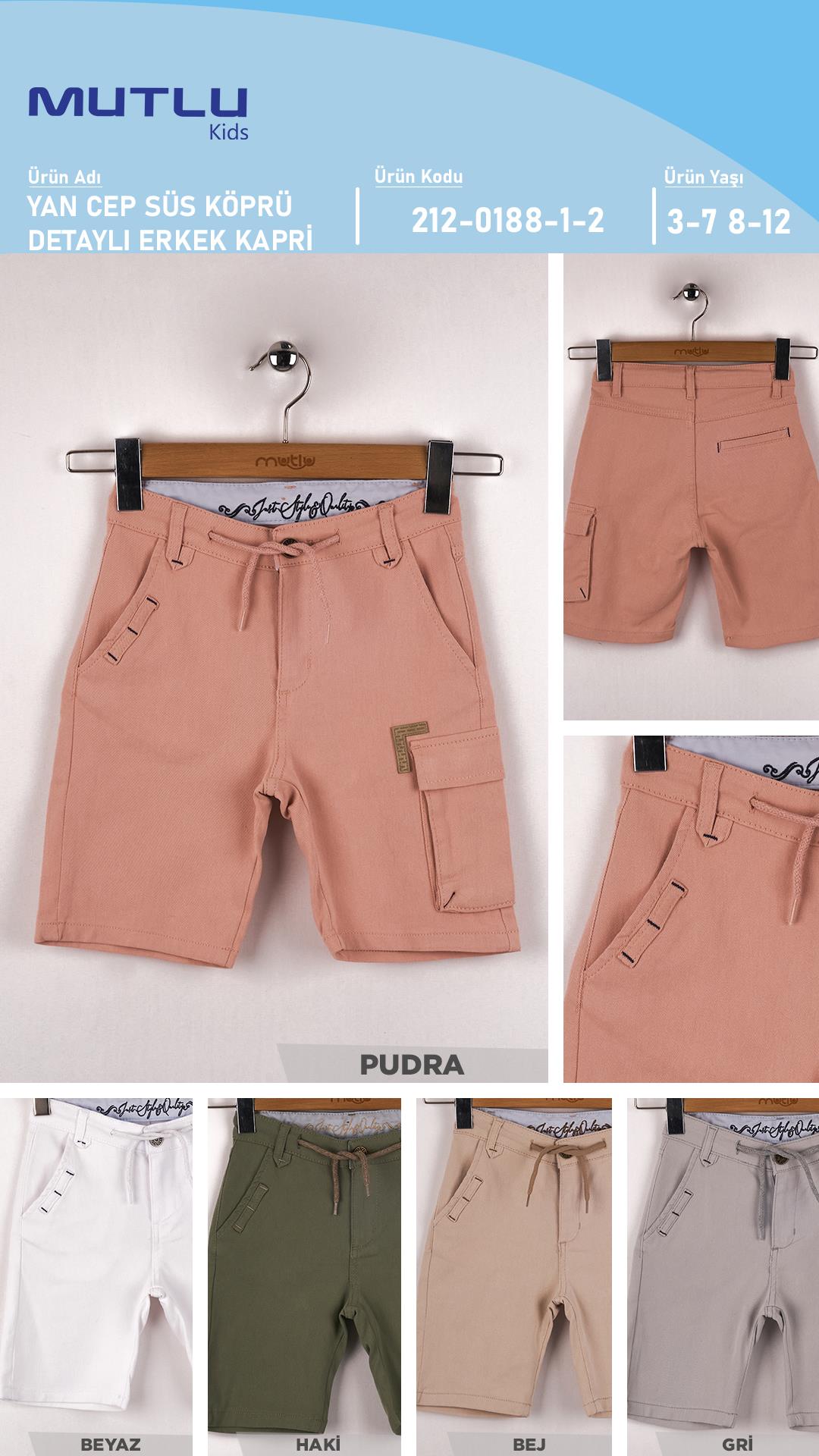 URT YAN CEP SÜS KÖPRÜ DETAYLI ERKEK KAPRİ