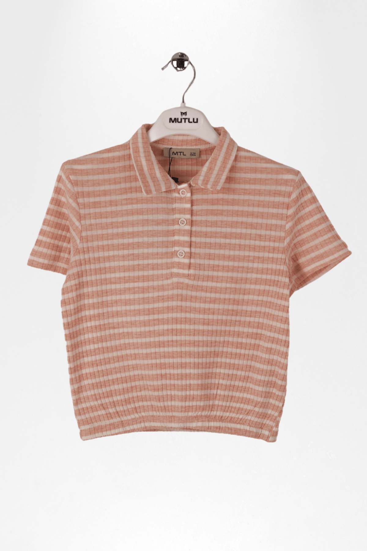 YAKALI ÇİZGİLİ KIZ TSHIRT