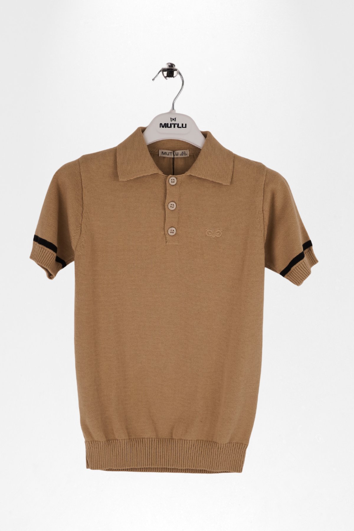 YAKALI KOLU ŞERİTLİ ERKEK TRİKO