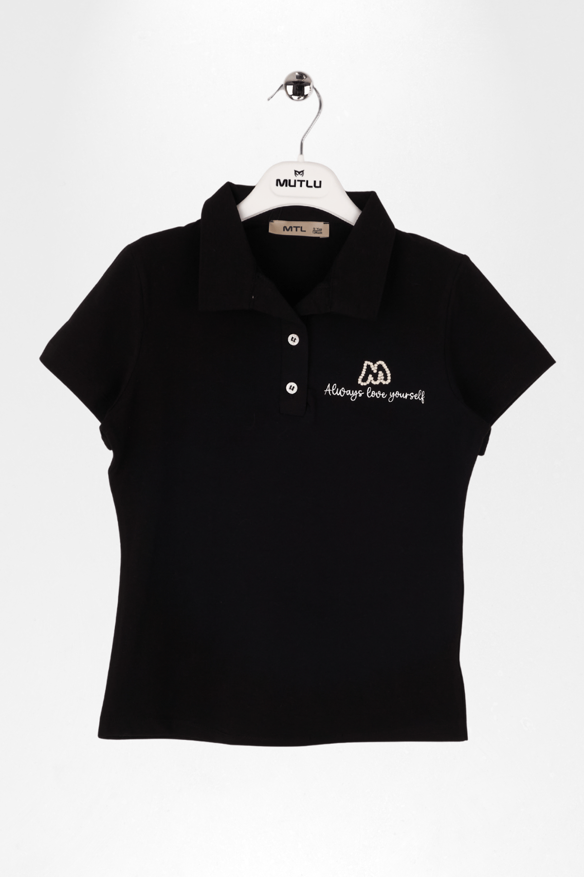 YAKALI PATLI KIZ TSHIRT