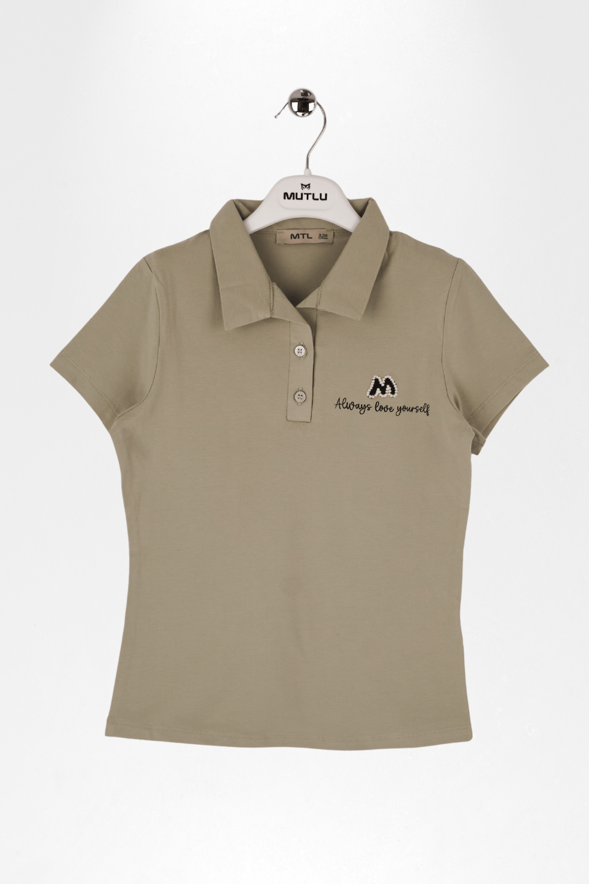 YAKALI PATLI KIZ TSHIRT