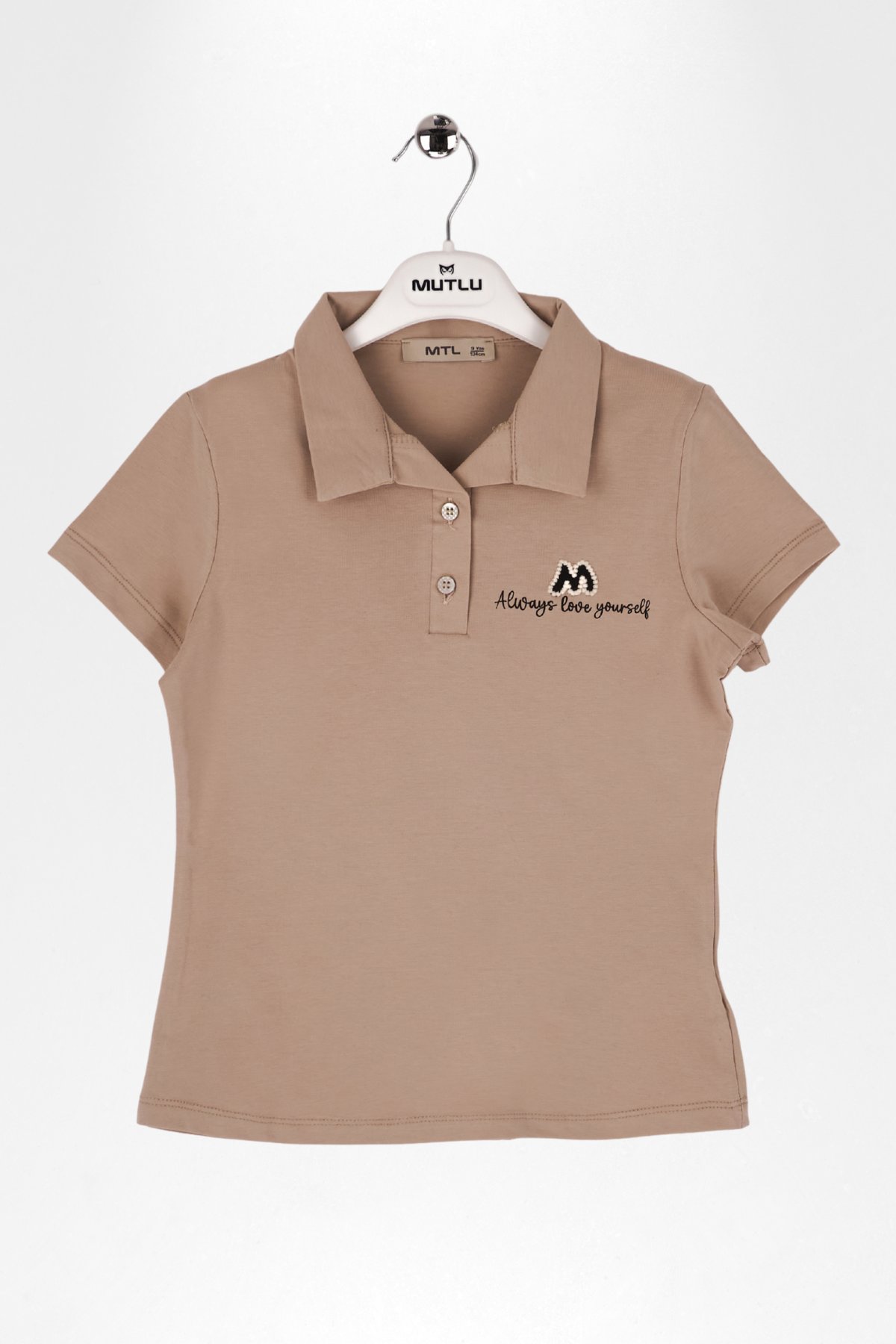 YAKALI PATLI KIZ TSHIRT