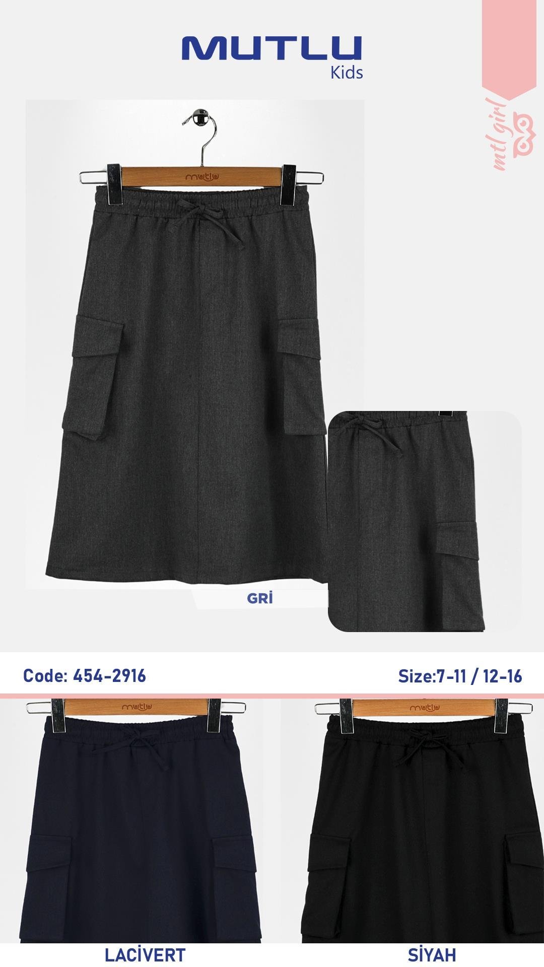 YAN CEPLİ KIZ OKUL ETEK