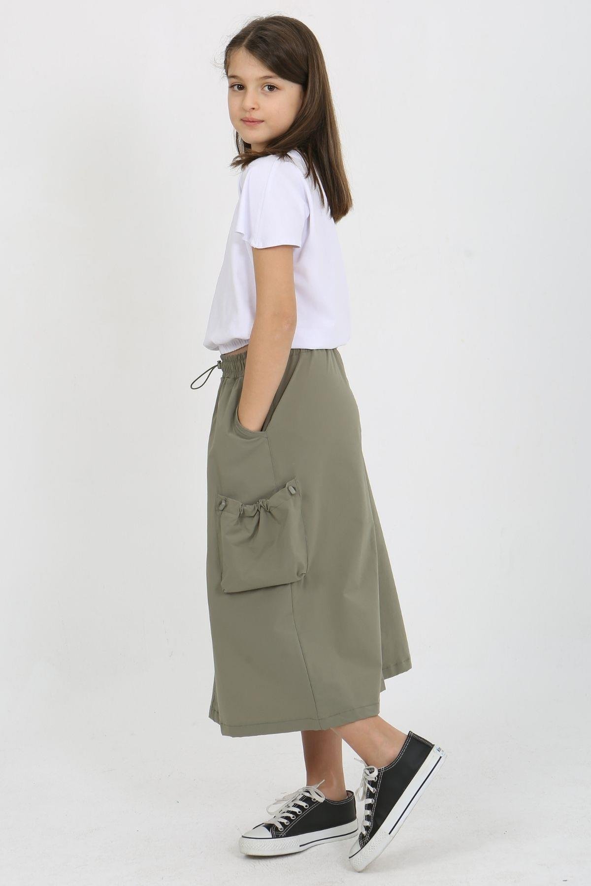 YAN CEPLİ MİCRO KIZ ETEK