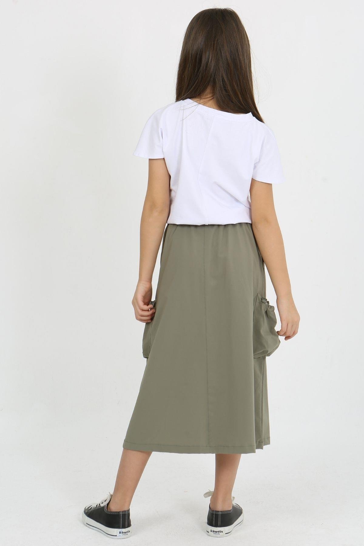 YAN CEPLİ MİCRO KIZ ETEK