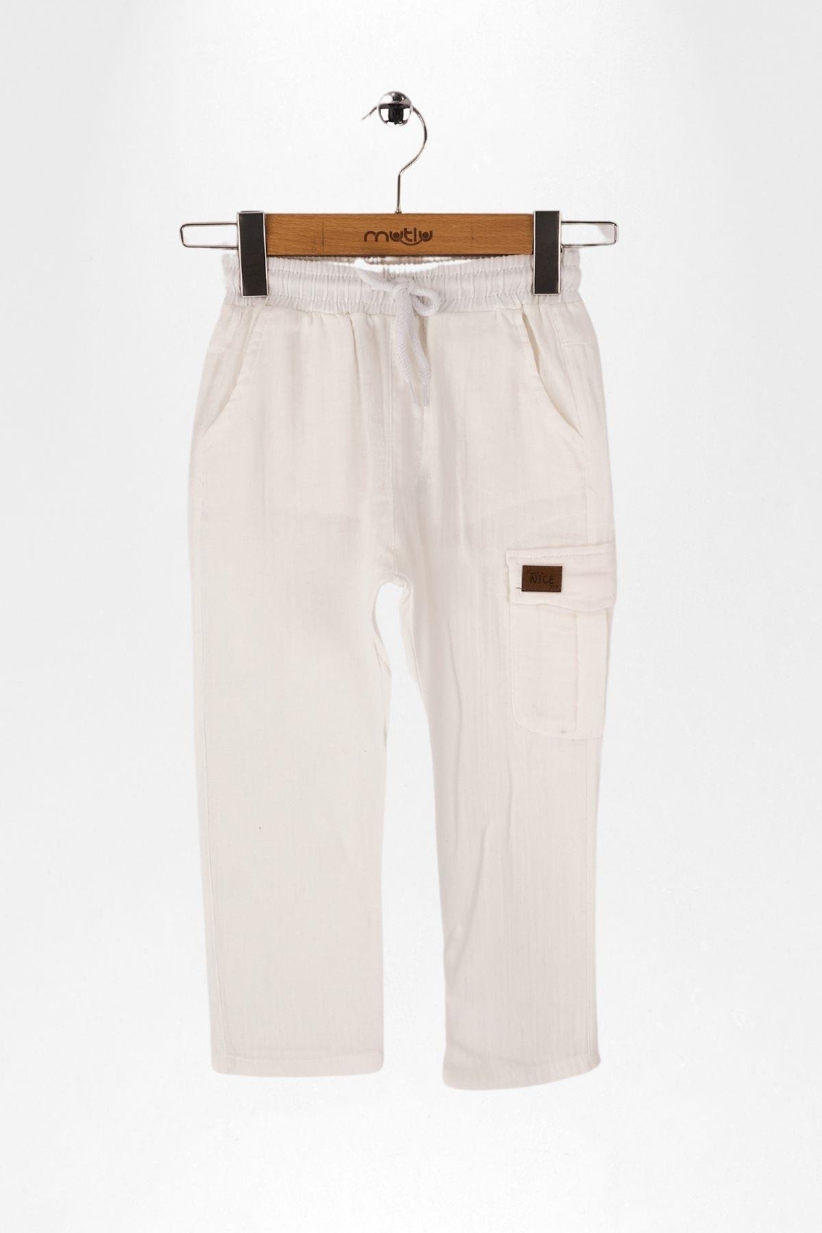 YAN CEPLİ MÜSLİN ERKEK PANTOLON