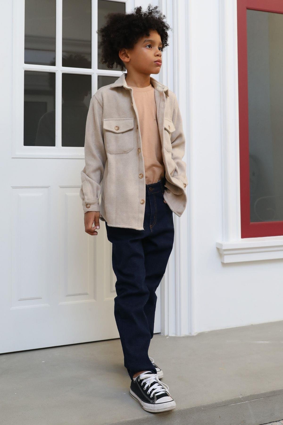 YAN CEPLİ ODUNCU ERKEK GÖMLEK