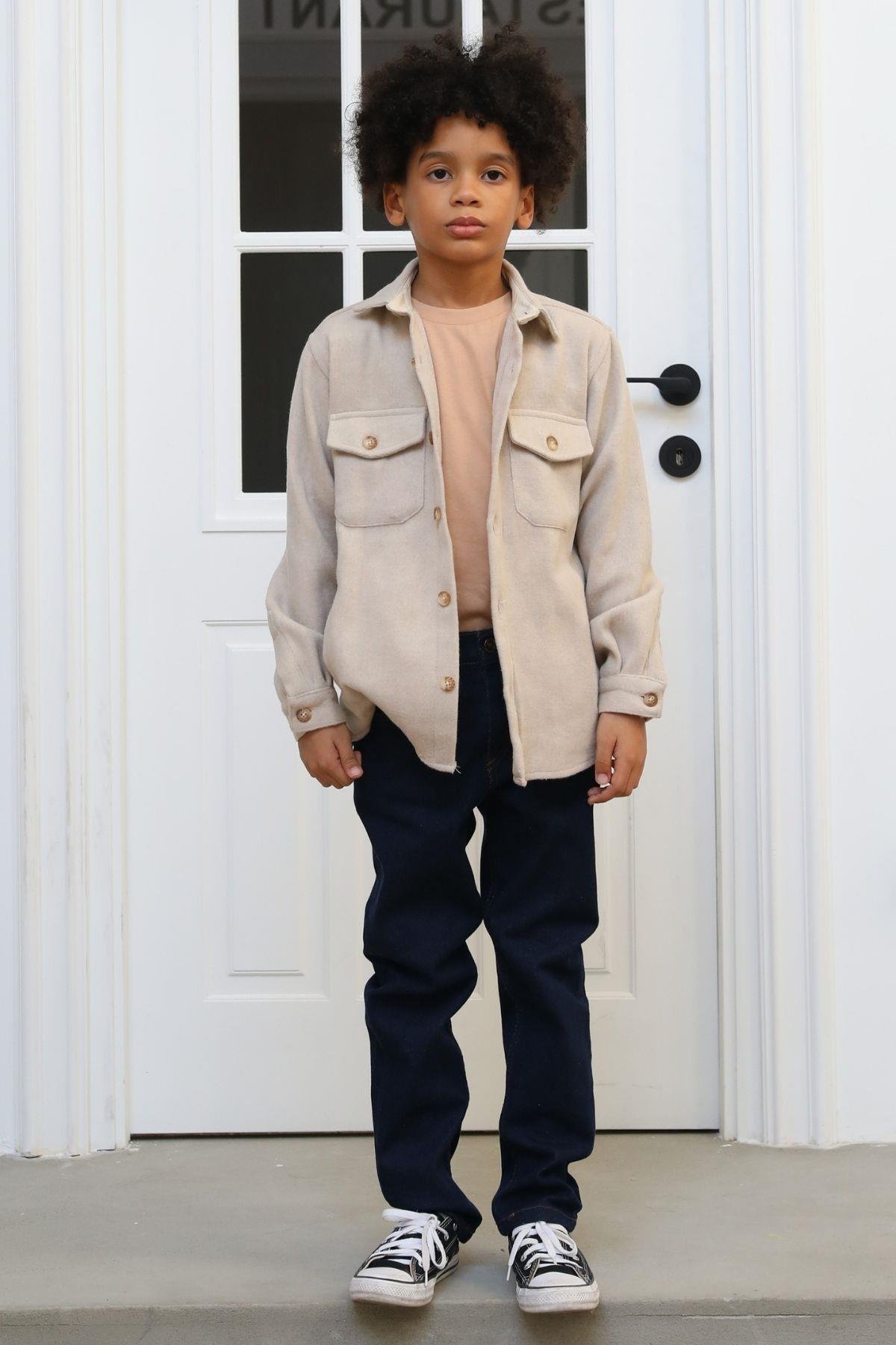 YAN CEPLİ ODUNCU ERKEK GÖMLEK