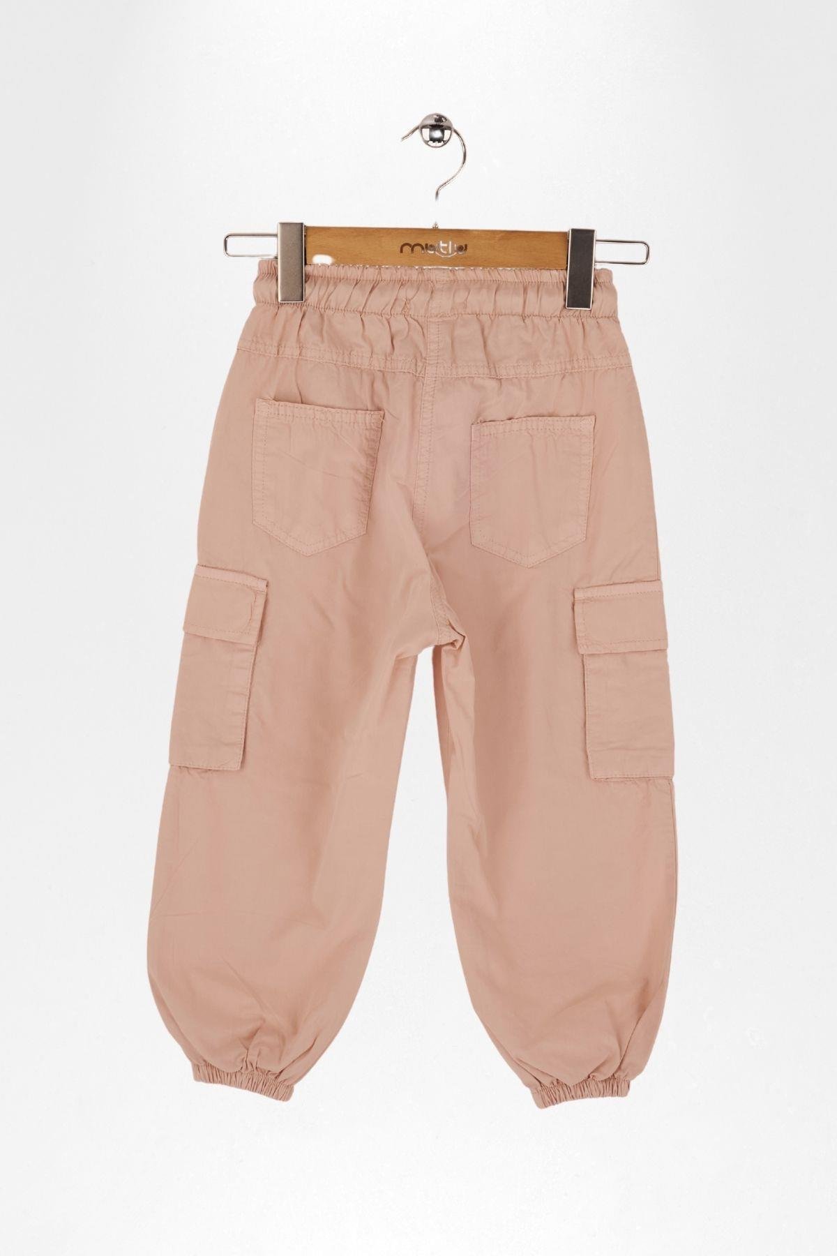 YANLARI KARGO CEP KIZ PANTOLON