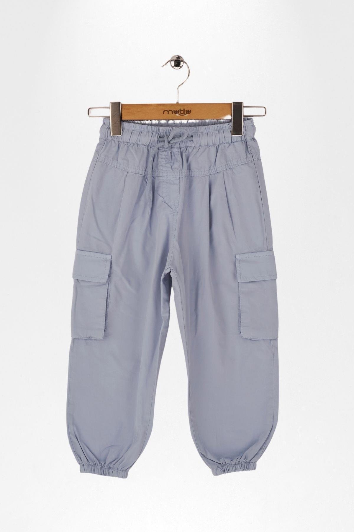 YANLARI KARGO CEP KIZ PANTOLON