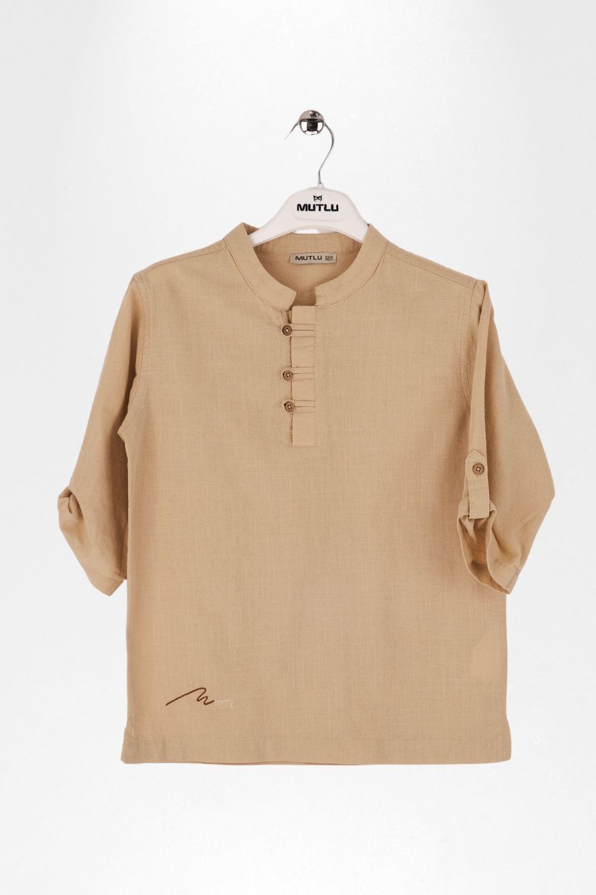 YARIM PATLI HAKİM YAKA ERKEK GÖMLEK