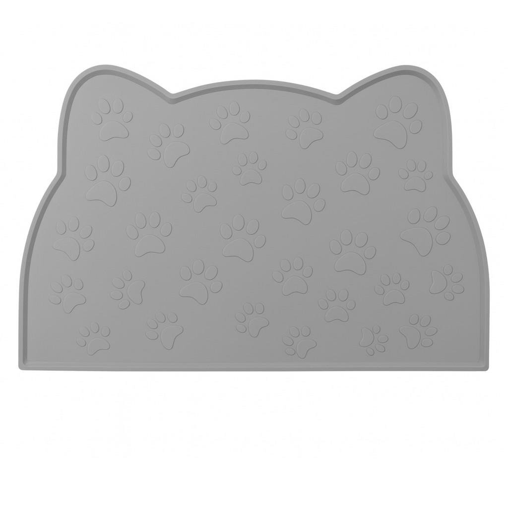 %100 Silikon Kaymaz Kedi Mama Matı (42x28 cm)