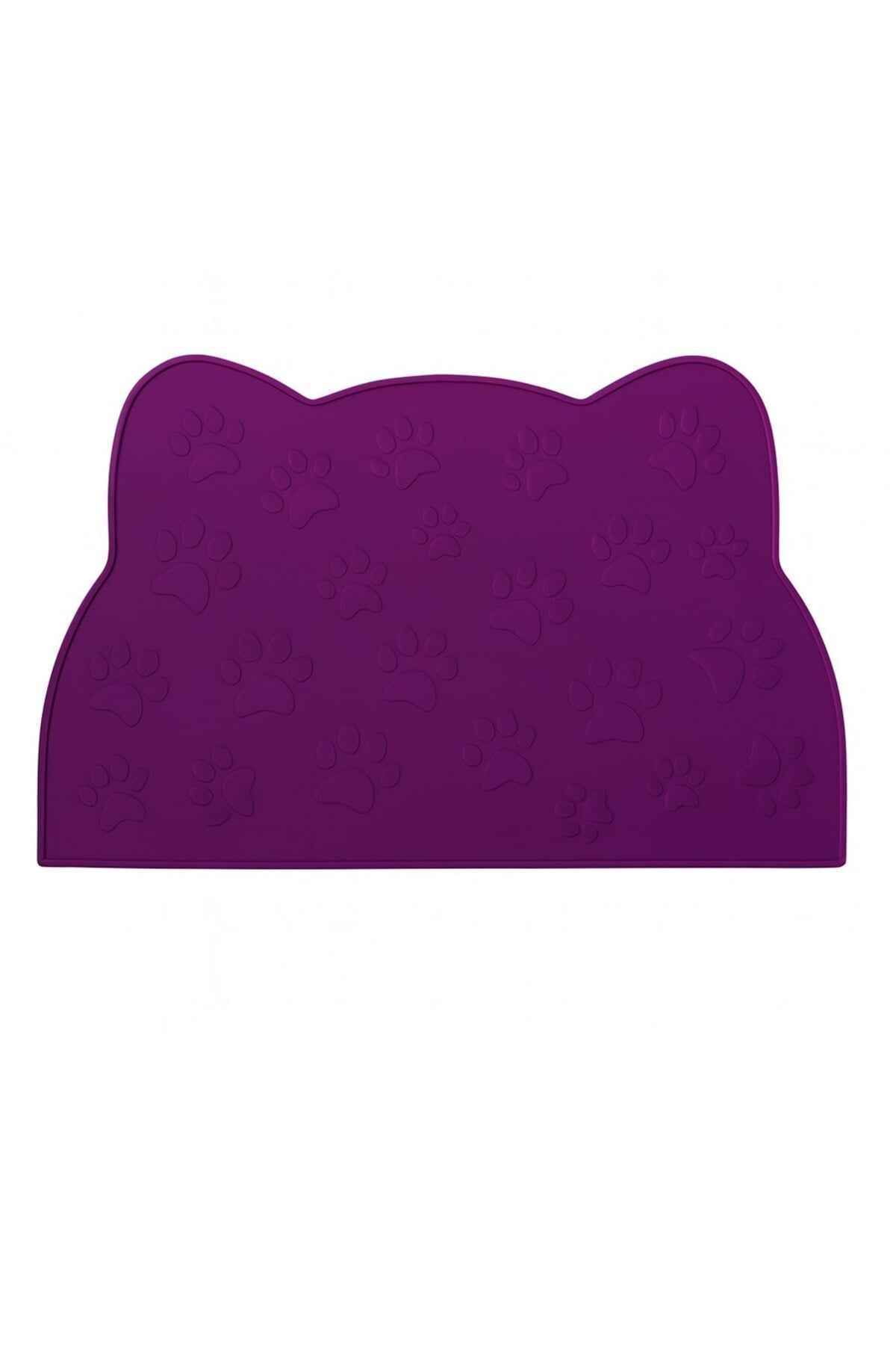 %100 Silikon Kaymaz Kedi Mama Matı (42x28 cm)