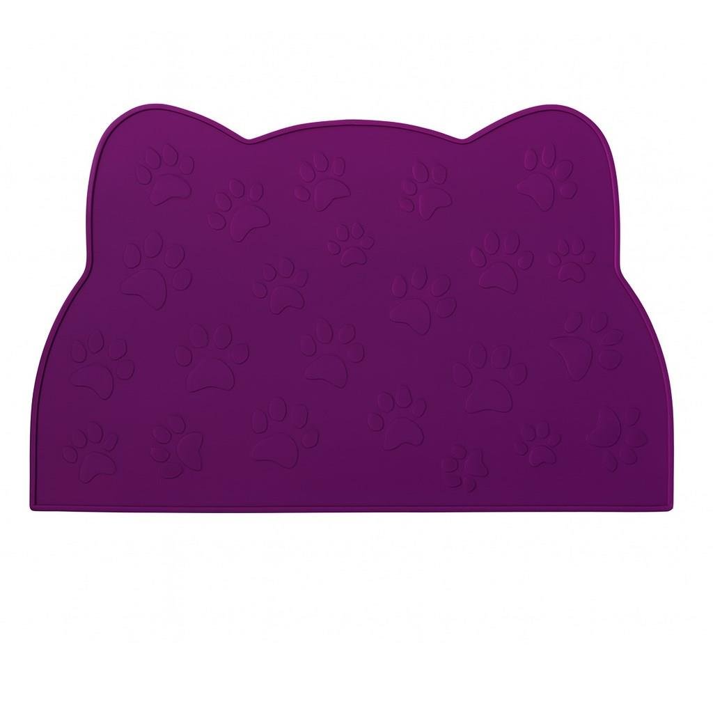%100 Silikon Kaymaz Kedi Mama Matı (42x28 cm)