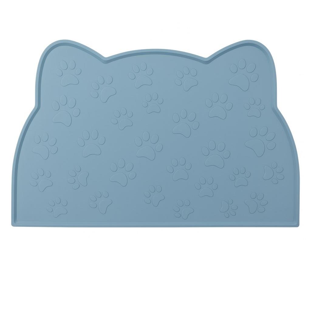 %100 Silikon Kaymaz Kedi Mama Matı (42x28 cm)