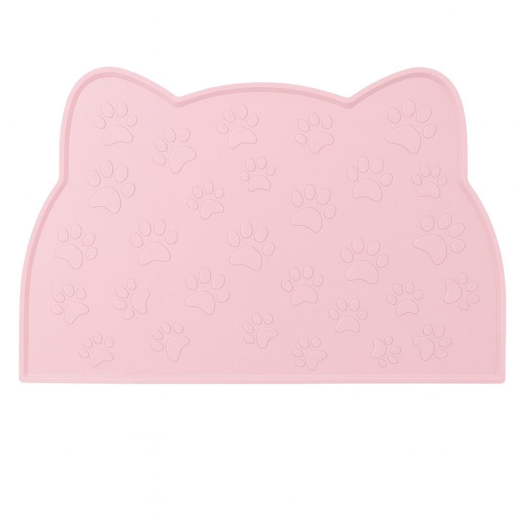 %100 Silikon Kaymaz Kedi Mama Matı (42x28 cm)