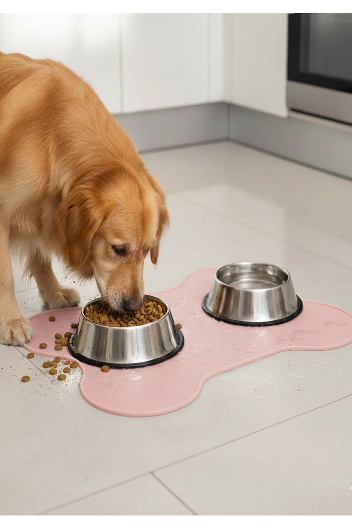 %100 Silikon Kaymaz Köpek Mama Matı