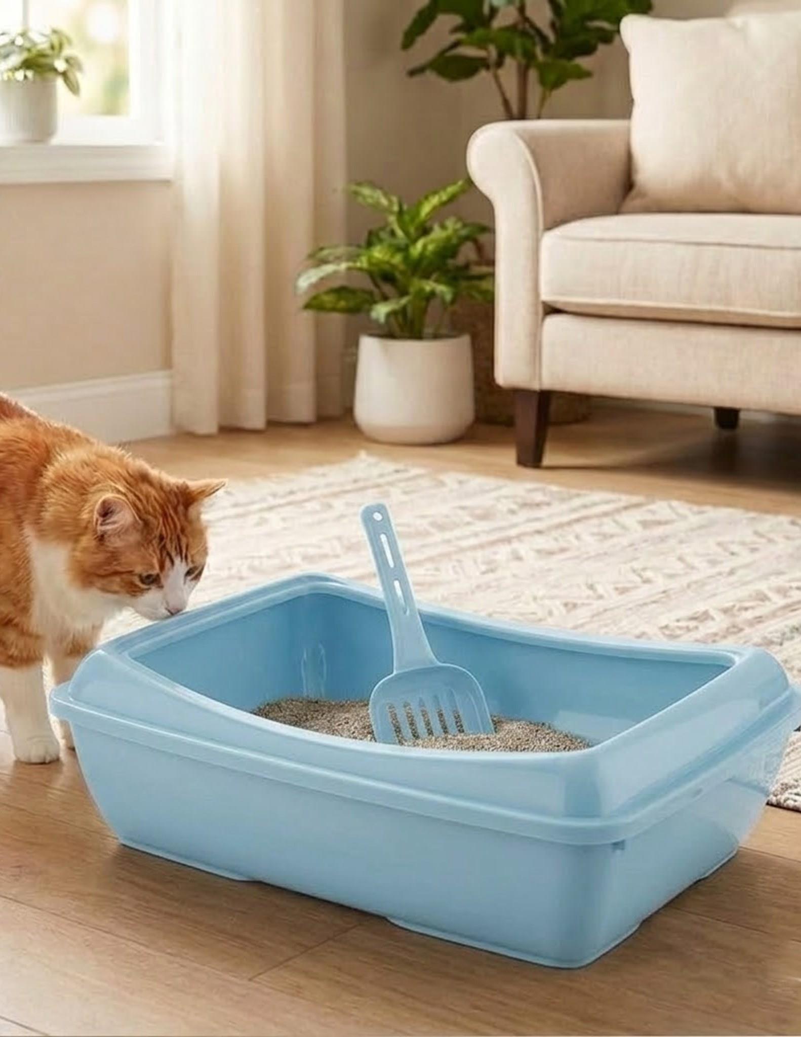 Açık Ekonomik Kedi Tuvaleti 49x15x37,5 cm Kürekli