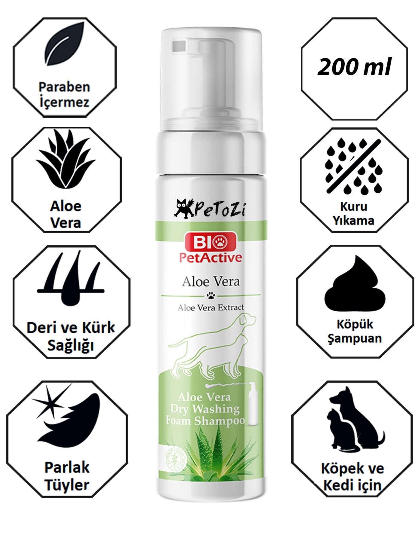 Aloe Vera Özlü Kuru Yıkama Köpük Şampuan 200 ML