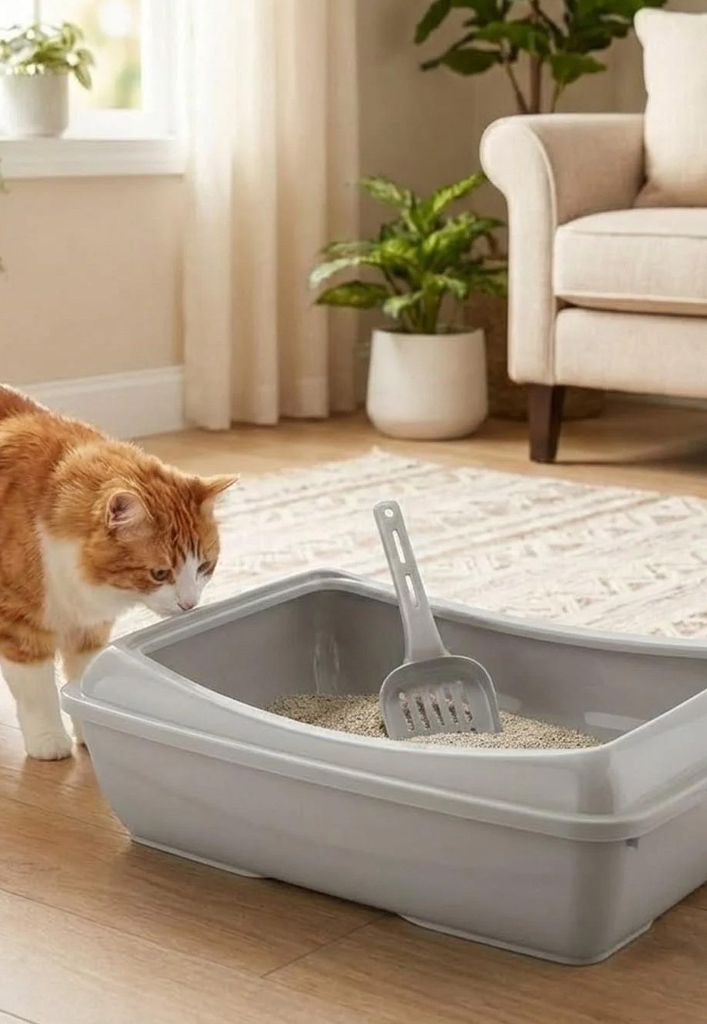 Büyük Açık Kedi Tuvaleti XXL