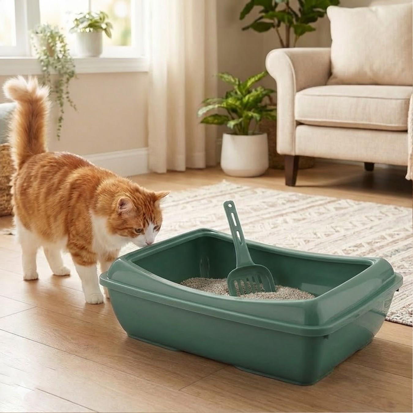Büyük Açık Kedi Tuvaleti XXL