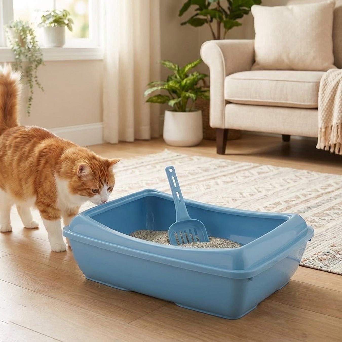 Büyük Açık Kedi Tuvaleti XXL
