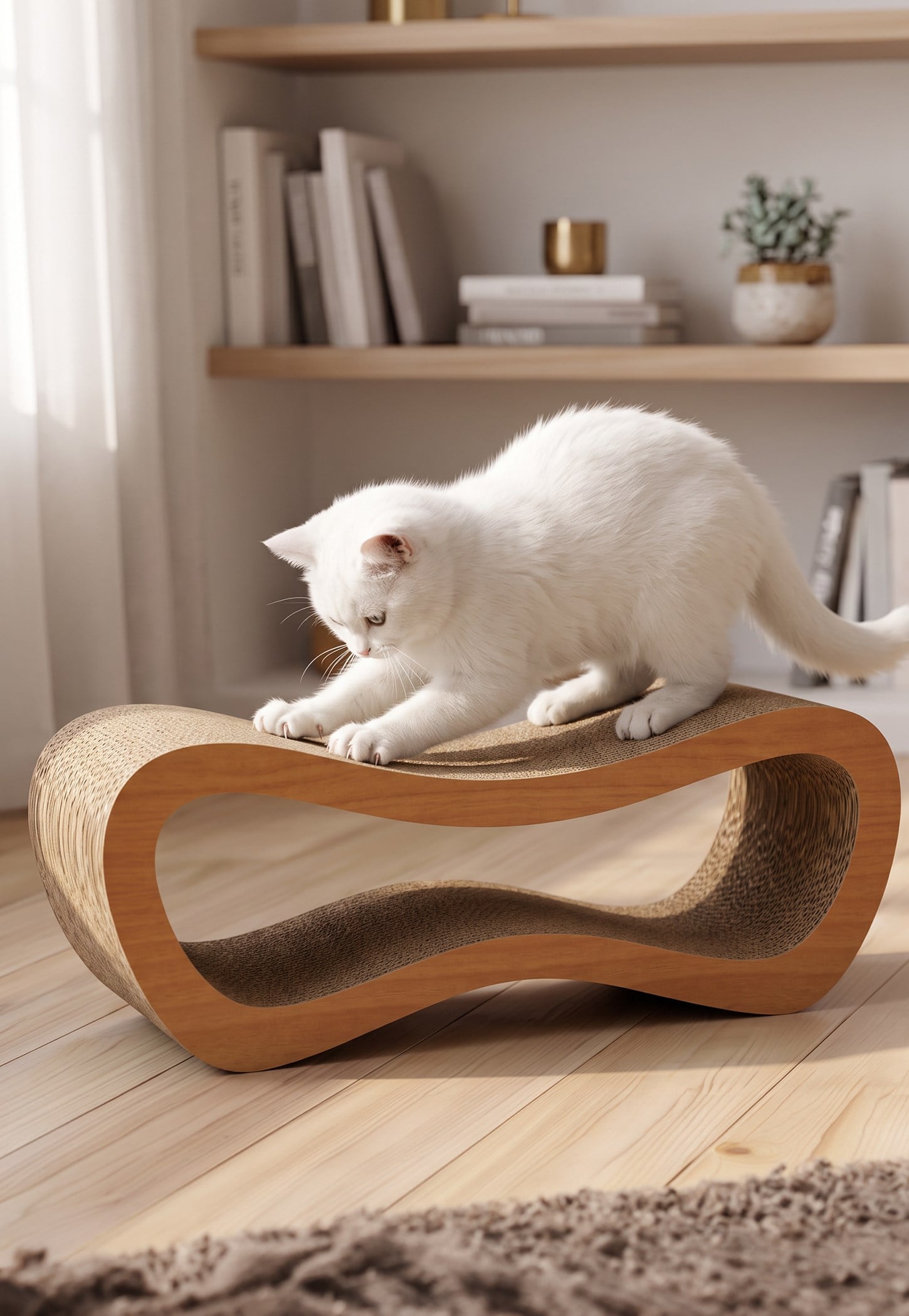 Dekoratif Kedi Tırmalama Kanepesi