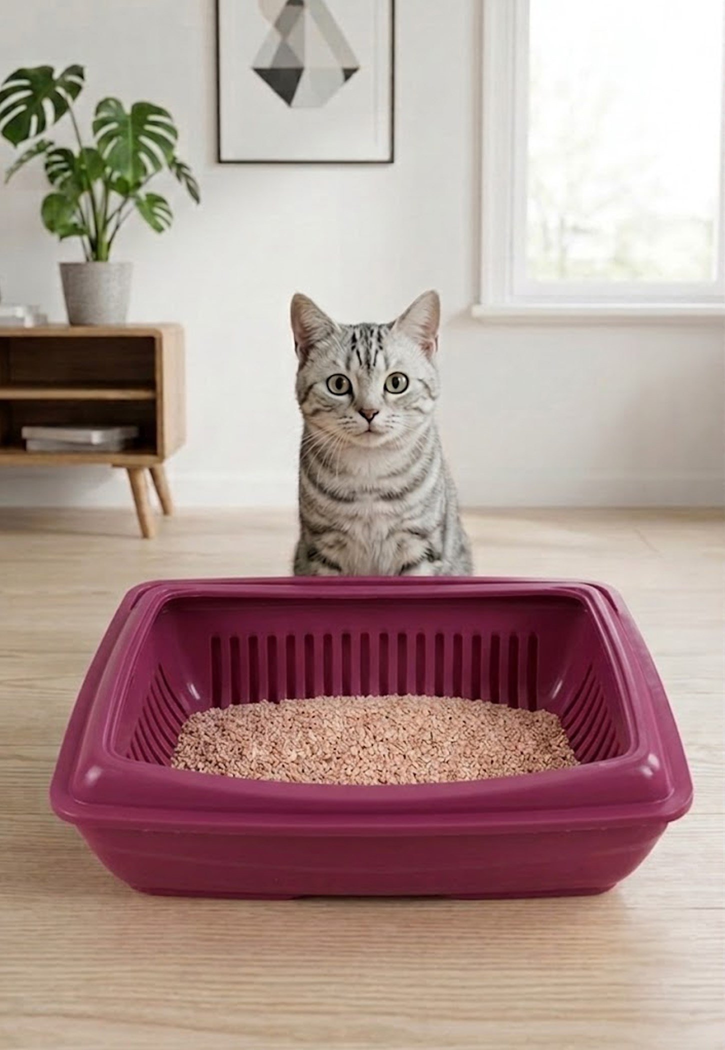 Elekli Açık Kedi Tuvaleti