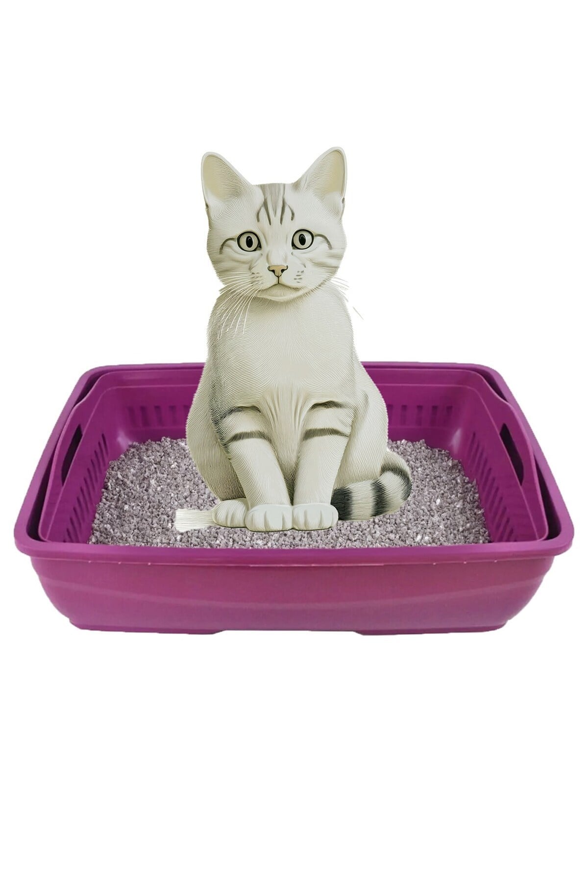 Elekli Açık Kedi Tuvaleti