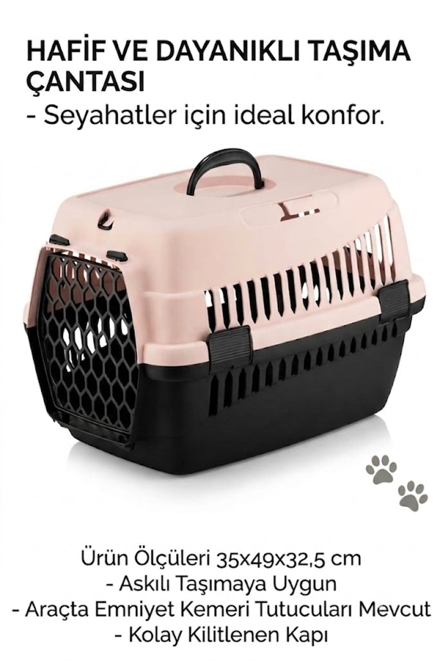 Elekli Kapalı Kedi Tuvaleti Başlangıç Seti - Taşıma Çantası, Paspas  (Kürek ve Mama Kapı Hediyeli)