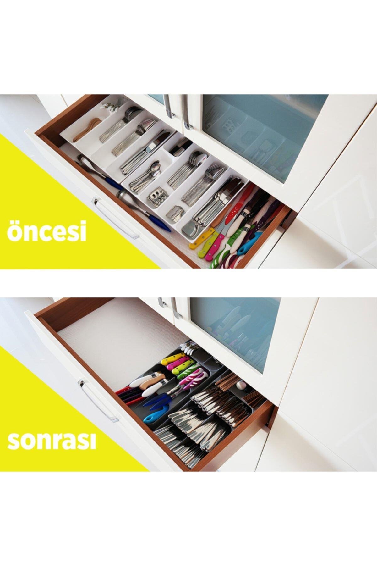 9 Bölmeli Çekmece Kaşıklık, Çekmece Düzenleyici Organizer