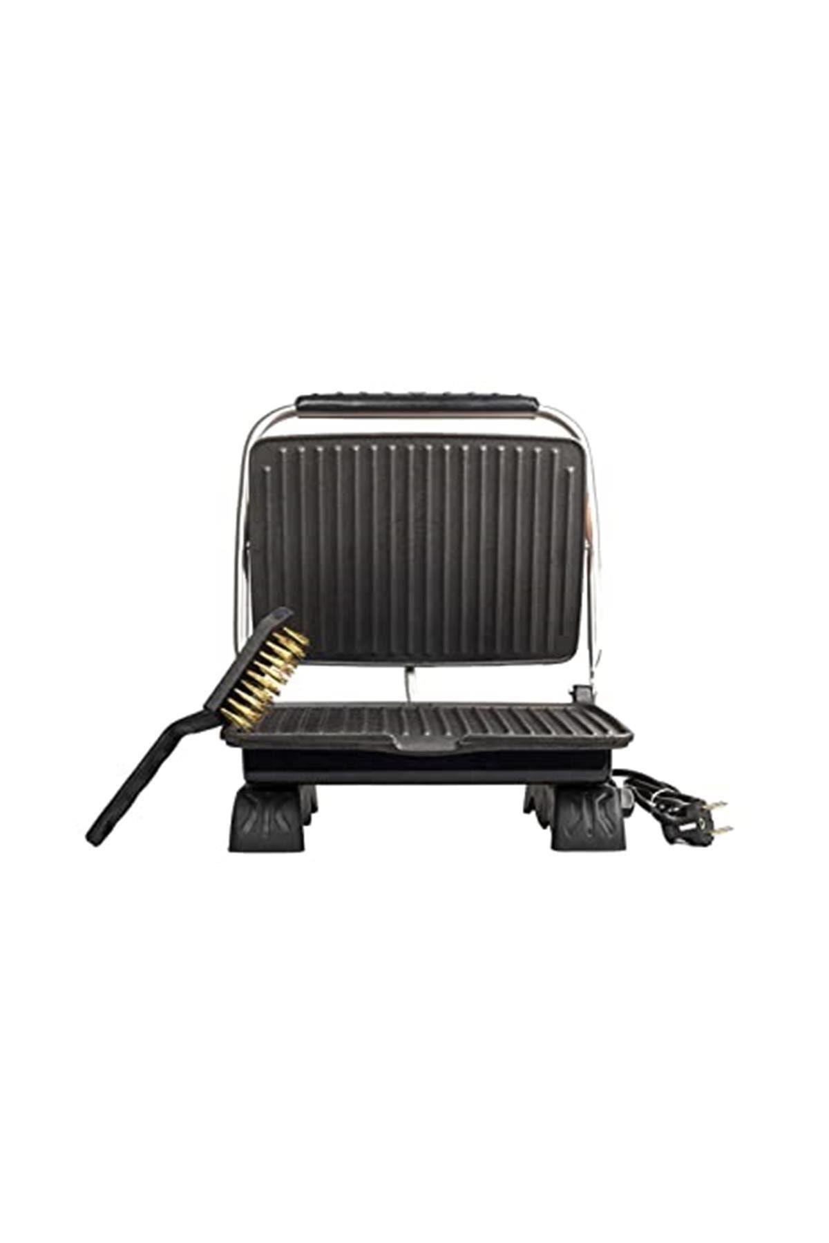 Döküm Organik Demir Döküm Tost Makinesi 1800 W Siyah Ev Tipi
