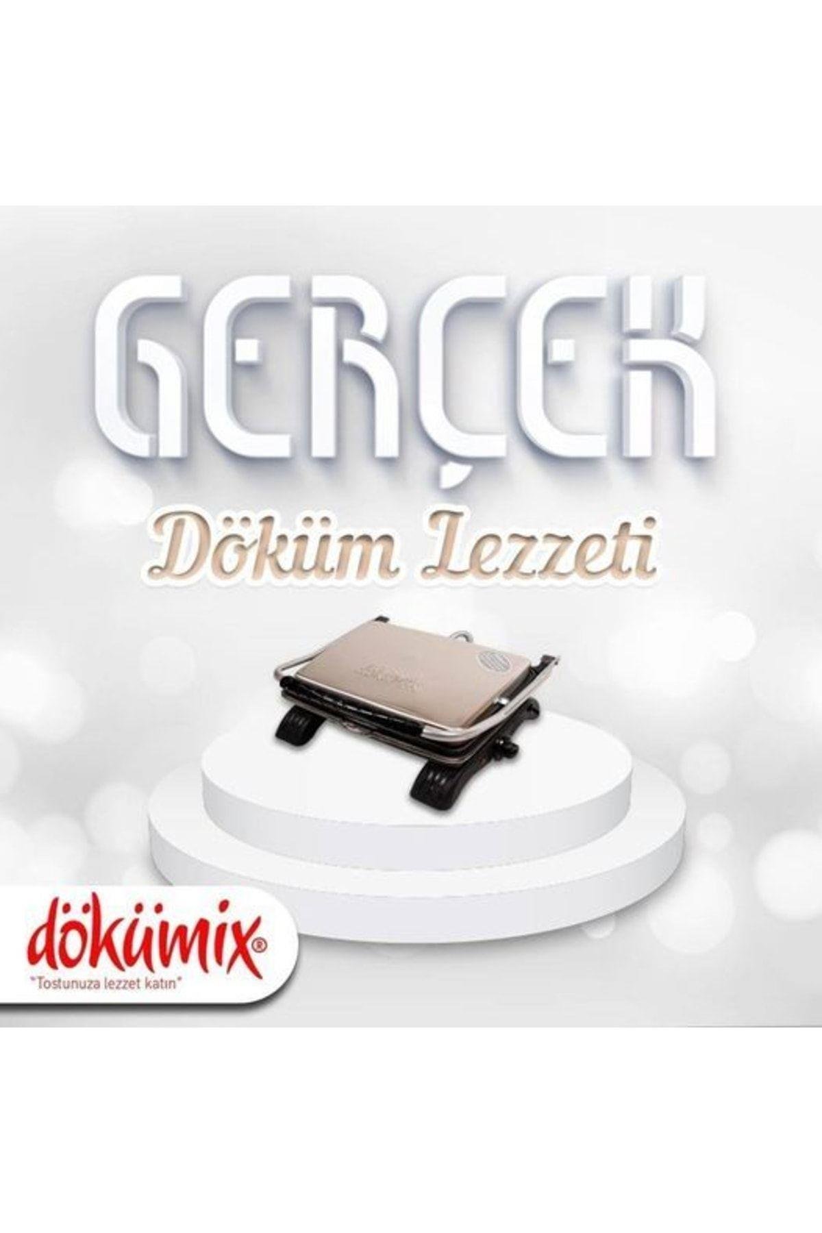 Dökümix Organik Pik Demir Döküm Tost Makinası Gri 1800w