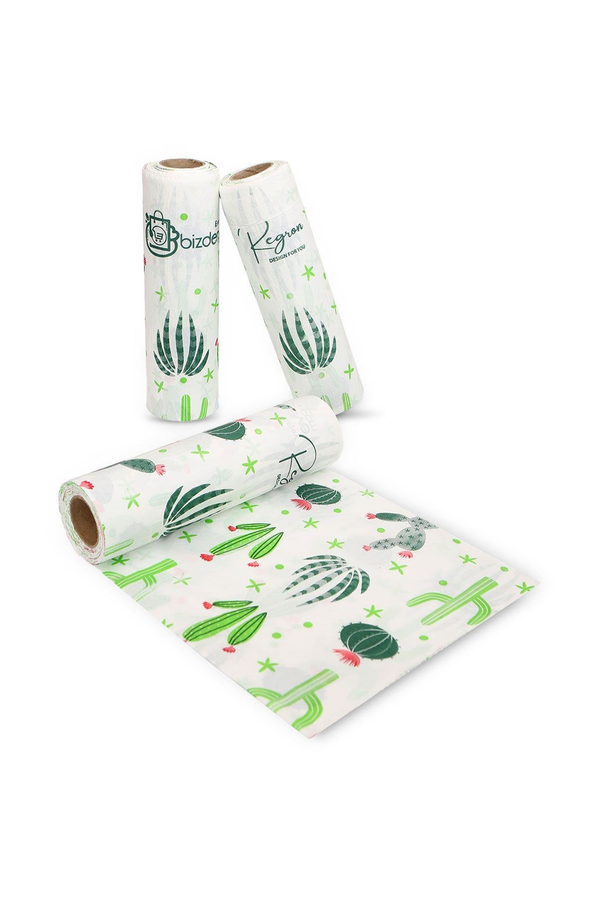 Masa ve Aktivite Piknik Örtüsü Kullan At Sıvı Geçirmez 3 Rulo ( Rulo içi:10 adet) 100x120cm DLK