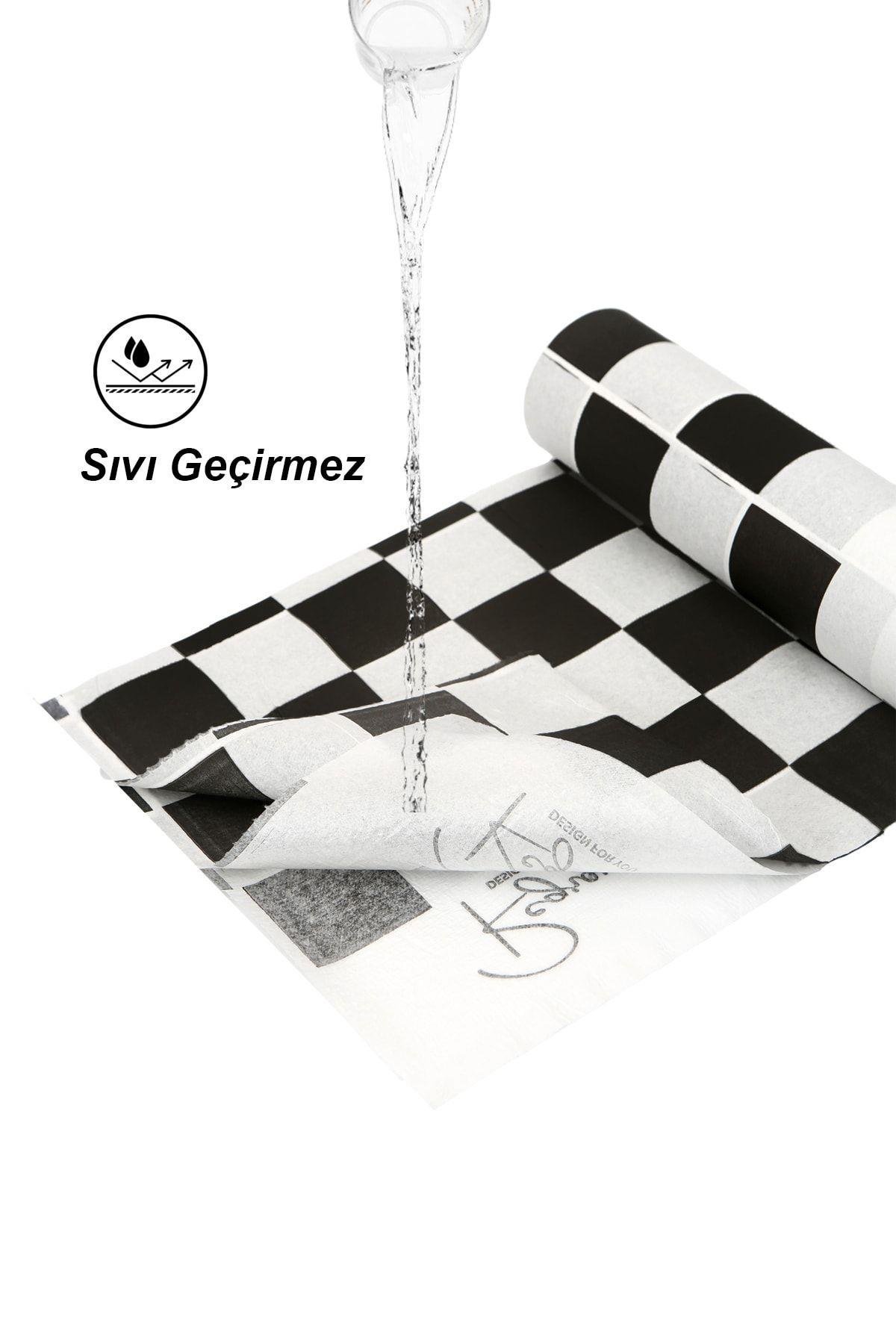 Masa ve Aktivite Piknik Örtüsü Kullan At Sıvı Geçirmez 3 Rulo ( Rulo içi:10 adet) DAMA 100x120cm